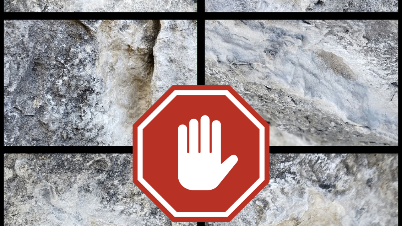 STOP. Intolerable la manipulación de cantos en vías equipadas.